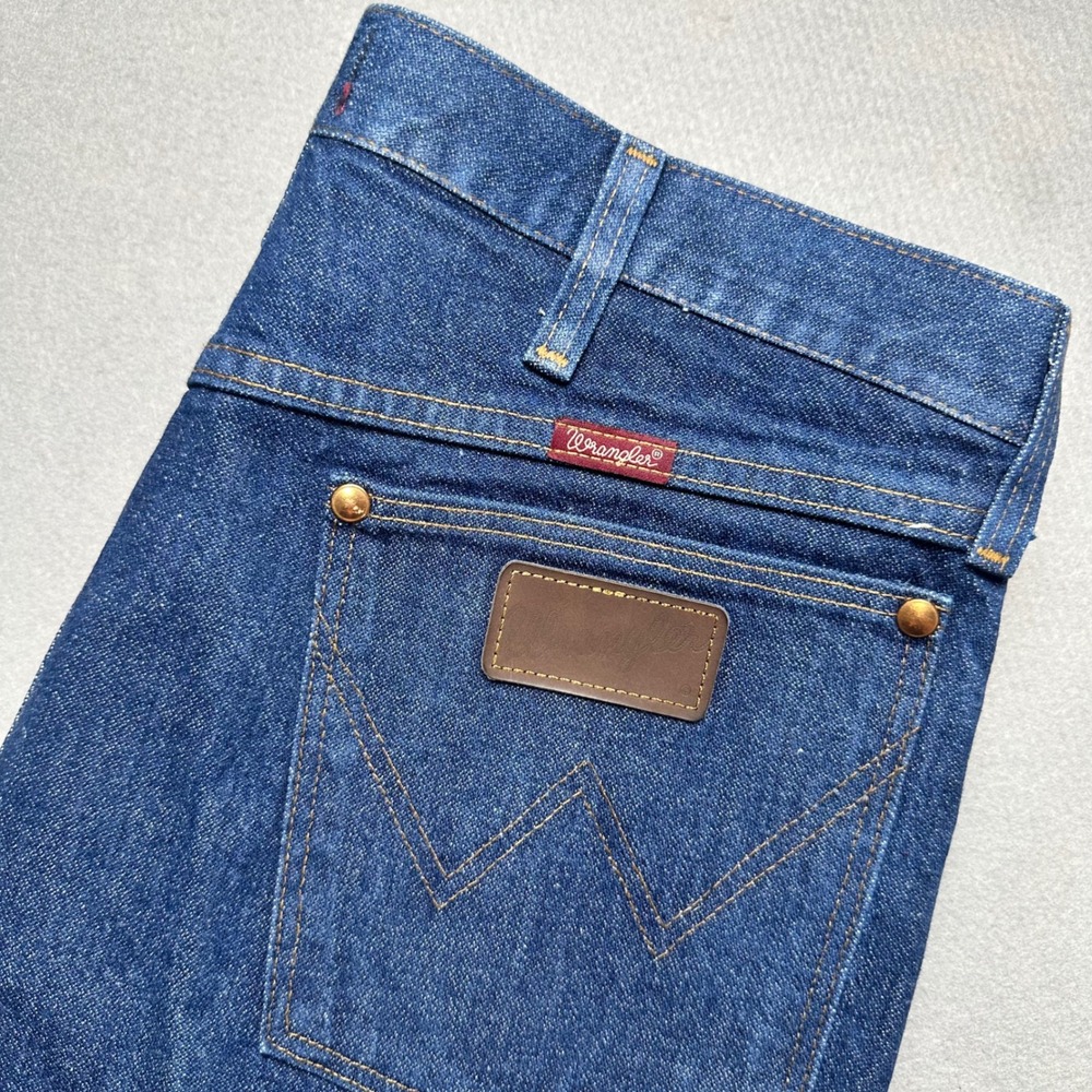 Wrangler 31MWZDN Jeans Mens 34x36 Blue Relaxed Fit Straight Leg Denim